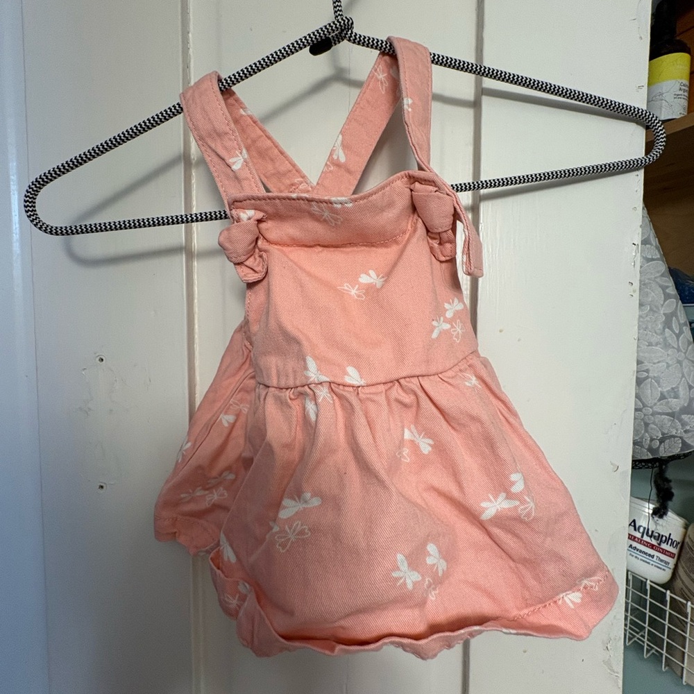 Pink Dress with White Floral Pattern